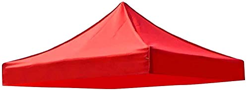 MZBDYYF Gazebo Pavilion Roof Tarpaulin Sunshade - Outdoor Patio Canopy Cover Replacement in Red, 3 * 3cm
