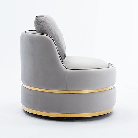 Image of Armchair Single Sofa Chair for Small Apartments, Living Room or Bedroom Chair (Pink, Set of 2 Chairs) (Light Grey)