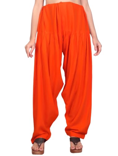 Image of FASHION GALLERY Women's Rayon Relaxed Fit Patiala Salwar with Full Length Drawstring Closure Type and Flexible Waist | Patiala Pant for Woman Free Size Fit Upto XXL