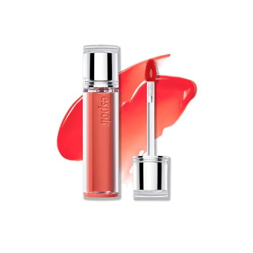 Espoir Couture Lip Tint Glaze #2 Odd Coral | Volumizing Lip Stain with Juicy Texture, Long-Lasting &amp; Vibrant Colors, Moisturizing &amp; Hydrating, Glossy Formula, Vegan, Korean Makeup, 0.14 oz