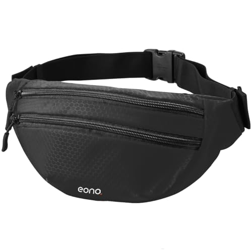 Eono Water Resistant Bum Bag with Adjustable Strap - Black