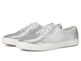 Leger Keds Damen Champion Leather Luxe Sneaker, Silberfarbenes Leder, 38 EU