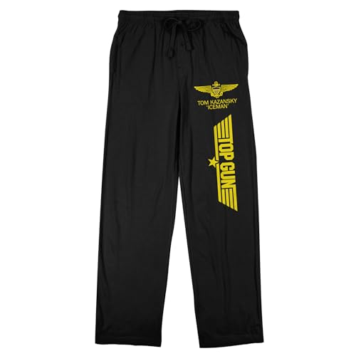Top Gun Tom Kazansky Iceman Men's Black Sleep Pants
