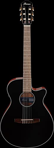 Ibanez Aeg50N 6-String Acoustic-Electric Guitar (Right Hand, Black High Gloss) #TOP1
