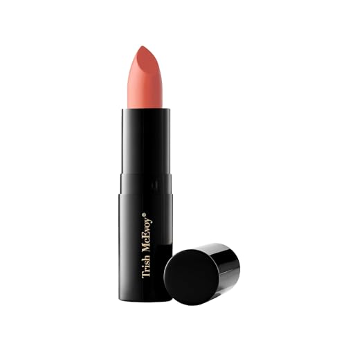 Easy Lip Color Trish McEvoy Soft Coral, maquillage des lèvres nude et rouge à lèvres beige abricot