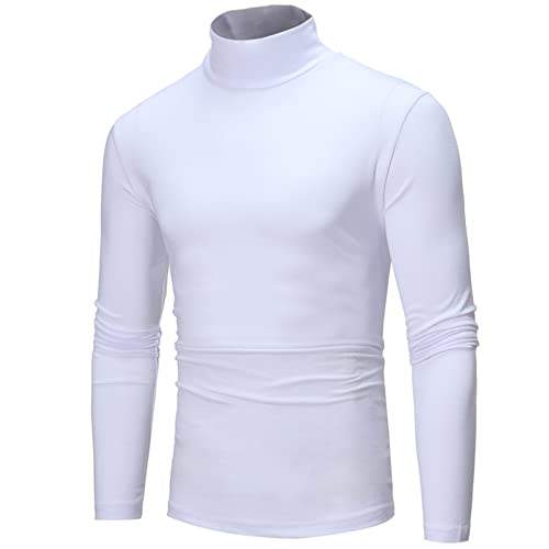 easyforever Men's Turtleneck Slim Fit Basic Thermal Tops Casual Long Sleeve Lightweight Pullover Base Shirt2