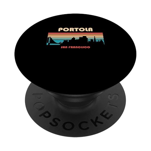 Portola San Francisco Californie Rétro Vintage PopSockets PopGrip Adhésif