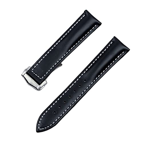 Watchband De Ville cuir de vache 20mm boucle acier intégrée