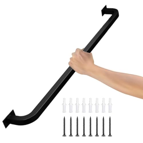 PacuM Corrimano a Muro per gradini di Scale, corrimano per Scale in Metallo, per gradini Interni ed Esterni, Asta di Supporto per Montaggio a Parete ringhiera per Scale corrimano di Sicurezza - Ki