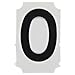 Brady 5050-O, 50524 Vinyl 5050 Series Letter Label w/Legend: O, 50 Packs of 10 pcs