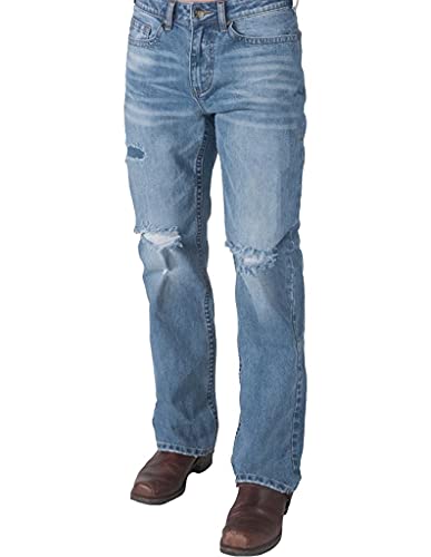 B. Tuff Western Jeans Mens Weekend Vibes Bootcut 32 Long Light MWKEND