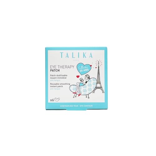 TALIKA Eye Therapy Patch Collector 20 años | Parches reutilizables que suavizan arrugas, bolsas y ojeras | Liberación progresiva de activos | confort inmediato | 6 unidades reutilizables + estuche