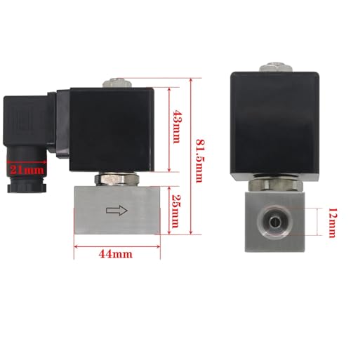 Électrovanne haute pression en acier inoxydable robuste 300 bar 1/4 BSP