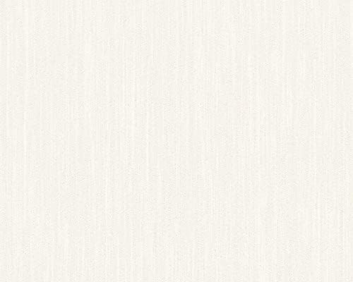 CONCORD WALLCOVERINGS ™ Classic Wallpaper Roll, Textures & Plain Design in Light Gray & White, Non-Self-Adhesive, Lightly Textured Surface – 32.8ft x 21in (10m x 53cm), 56 Sq Ft WP5