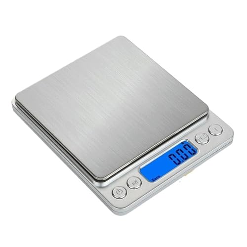 Báscula de cocina 500g 0.01g de precisión acero inoxidable miniatura 4