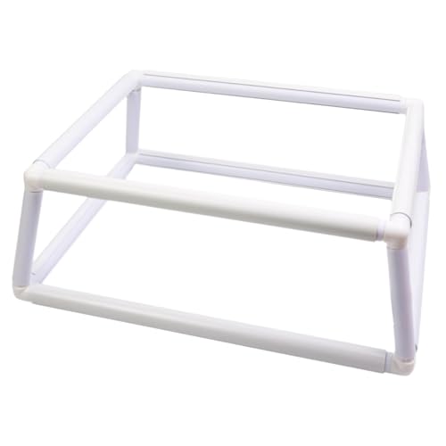 Cerceau à broder carré double couche en bois noble pour couture de précision