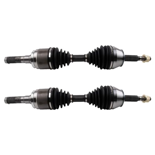 Image of TRQ Front Driver and Passenger Side CV Axle Assembly Set 2 Piece Compatible with 2014-2018 Jeep Cherokee AWD Off Road Suspension