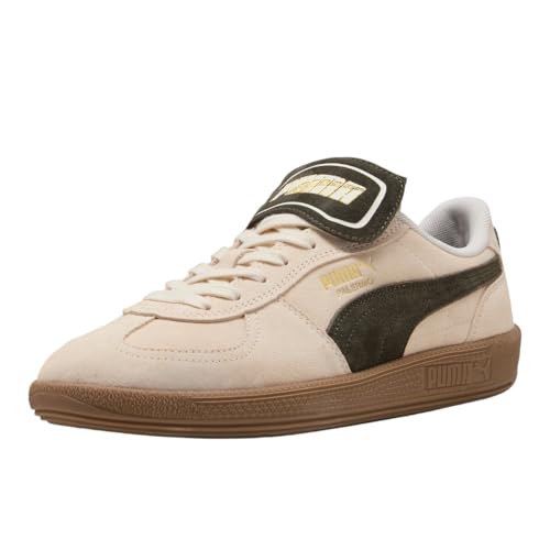 Image of PUMA Mens Palermo Premium Suede Lace Up Sneakers Shoes Casual - White