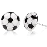 Valentine's Day Sports Earrings,Soccer Football Volleyball Stud for Women Men Mom Birthday Jewelry Stuff Mothers Day Gifts