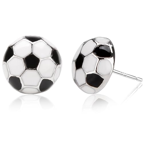 Sports Earrings,Soccer Football Volleyball Stud for Women Men Mom Birthday Jewelry Stuff Mothers Day Gifts