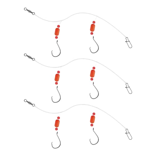 Set de anzuelos y nylon para pesca en agua salada y dulce miniatura 7
