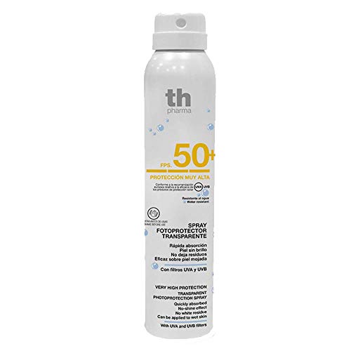 Thader Th Pharma Fotoprotector Corporal en Spray Ligero Transparente, F.P.S 50+ 250 ml