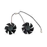 Type : ventilateurs doubles MAHIE Nouveau 45 MM 2PIN T125010SU (B) GTX 1050 Mini Ventilateur GPU, adapté for ZOTAC GeForce GTX 1050Ti-4GD5 Mini, GTX 1050 Mini Ventilateur de Refroidissement de Carte Graphique Cheerfully