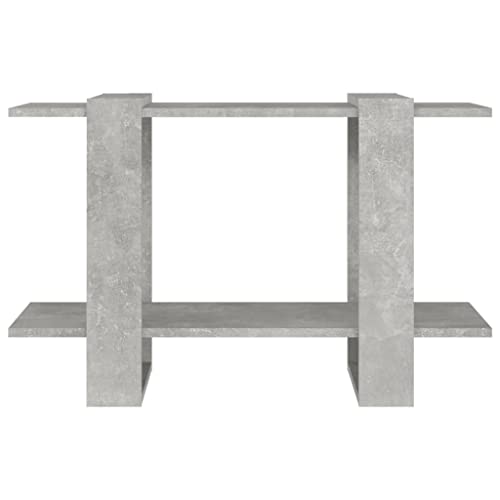 Yuhi-Hqyd Book Cabinet/Room Divider,Sideboard,Shoe Rack,Seasoning Rack,Tv Cabinet,Projector Shelf,Assembly Required,Shelving Unit,Perfect For Apartment,Loft,Office,College Dorm Room, Concrete Gray #TOP3