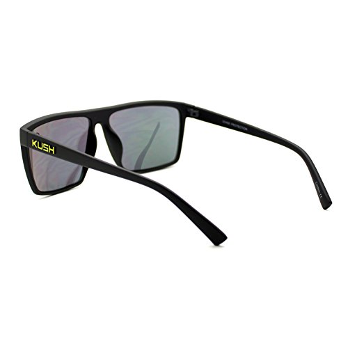 PASTL KUSH Sunglasses Matte Black Square Frame Multicolor Mirror Lens Unisex3