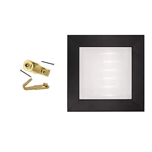 Image of Poster Palooza Professional 20 LB Brass Plated Picture Hangers with Hardened Steel Pins Pack of 10 for Picture Frame Hanging