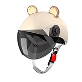 Caschi Cromwell Per Moto Casco Con Orecchie Carine Mezzo Casc Da Moto Leggero Adatto Per Il Pendolarismo E Le Gite All