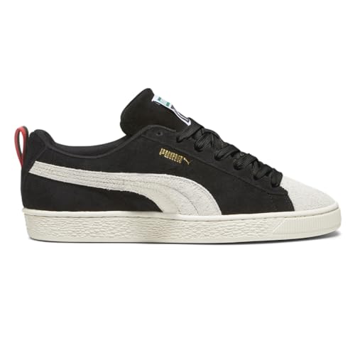 PUMA Mens Suede Cassette Tape Lace Up Sneakers Shoes Casual - Black