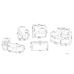 Pataja Lounge Set Akazienholz Hellbraun Grau