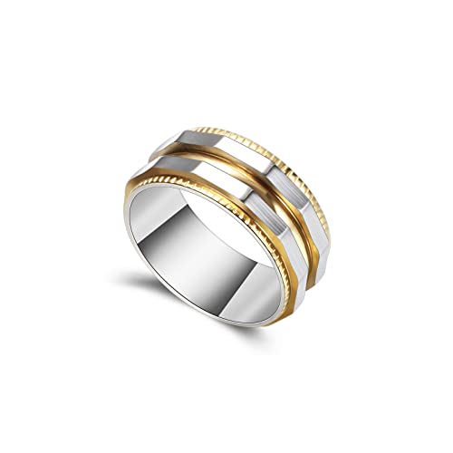 Fashion Stainless Steel Irregular Band Ring