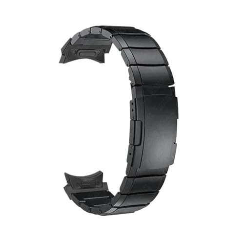 ���Ԃ̂Ȃ��X�e�����X�X�`�[���o���h�A�ɓK������Samsung Galaxy Watch 6 Classic 47mm/43mm/4/5 pro 45mm/40mm/44mm/42mm/46mm�ɓK��(Black,For Galaxy Watch 5 44m