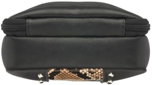 Gun Tote'n Mamas Leather Crossbody Hipster Purse-Snake Print Embossed