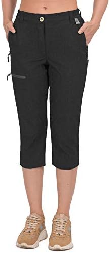 Mapamyumco Women’s Ultra Breathable Lightweight Quick Dry Capri Pants Slim Golf Hiking