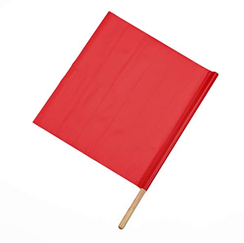 Mutual Industries 14967-79-36 Vinyl Highway Safety Traffic Warning Flag, Red, 24
