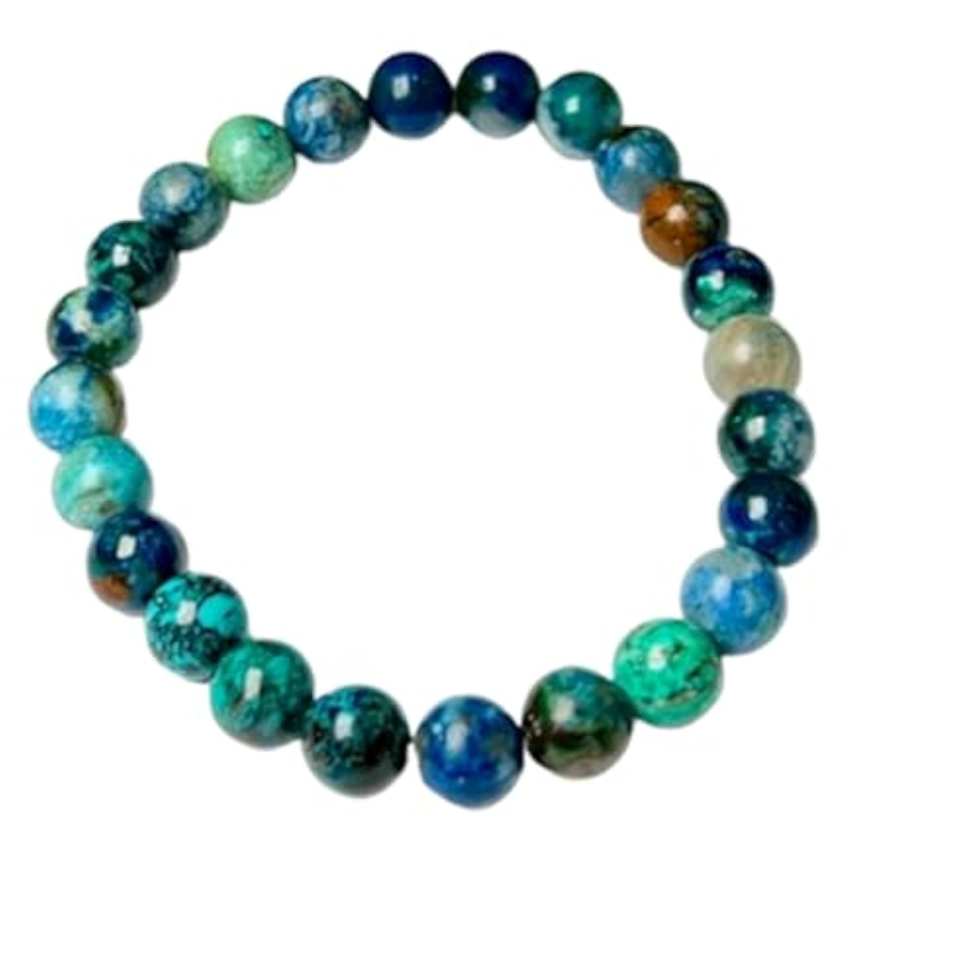 Unisex Natural Shattuckite Stretchable Bracelet