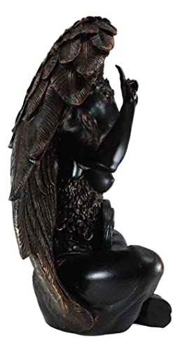 Figura decorativa Baphomet 24.25 pulg. en resina pintada miniatura 3