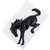 Ford Genuine OEM Bronco Emblem Bronco | Gloss Black Finish Decal with Easy Installation | M1447BRB