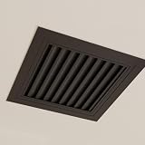 Blazea Sportello Ispezione Pannello di Accesso per Ventilazione a Soffitto Nero, Sportello di Ispezione in Metallo con Alette, Sportello di Servizio con Griglia di Ventilazione(35x70cm)