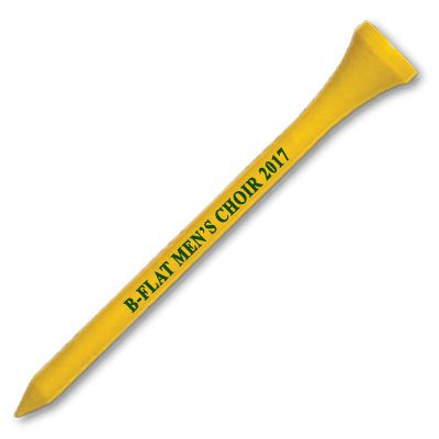 500 Personalized Custom Wood Golf Tees - 1 Color Imprint