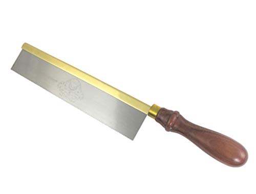 Thomas Flinn 10 Inch Gent Dovetail Saw, Solid Rolled Brass Back, 20 TPI, 1-5/8 Inch Wide Plate,