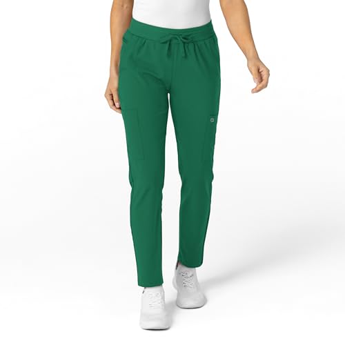 Image of Wink W123 Women's Flex-n-Reach Track Scrub Pant, Black, Large Petite