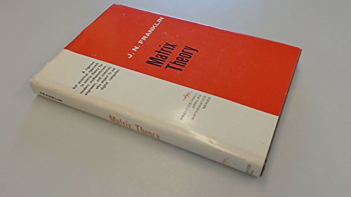 Matrix Theory 0135656486 Book Cover