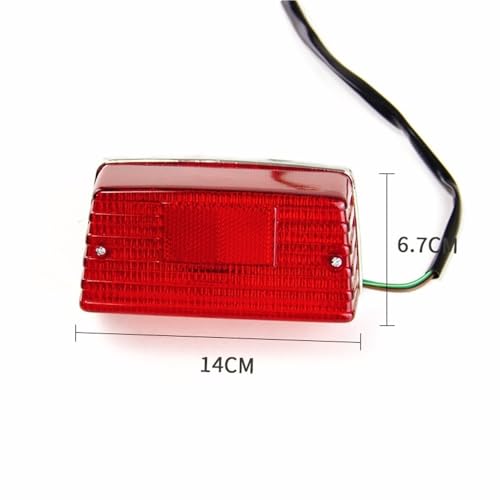 Luz trasera de intermitente con lente destello de alta visibilidad para freno de moto 3
