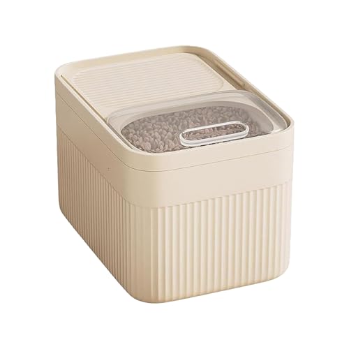 Contenedor de almacenamiento de arroz, recipiente para aperitivos sellado, caja de harina apta para lavavajillas, práctico dispensador de cereales, almacenamiento higiénico de alimentos para mascotas