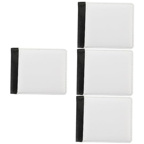 JEWEDECO 4pcs Sublimation Wallet for Women Diy Credit Card Holder Large Capacity Blocking Purse