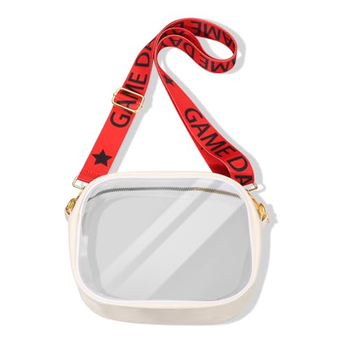 NLCAC Clear Bag for Stadium Events Game Day Clear Stadium Bag Adjustable Straps Crossbody Shoulder Bag for Sports Concerts3